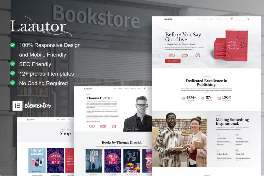 LAAUTOR – AUTHOR & PUBLISHER ELEMENTOR TEMPLATE KIT